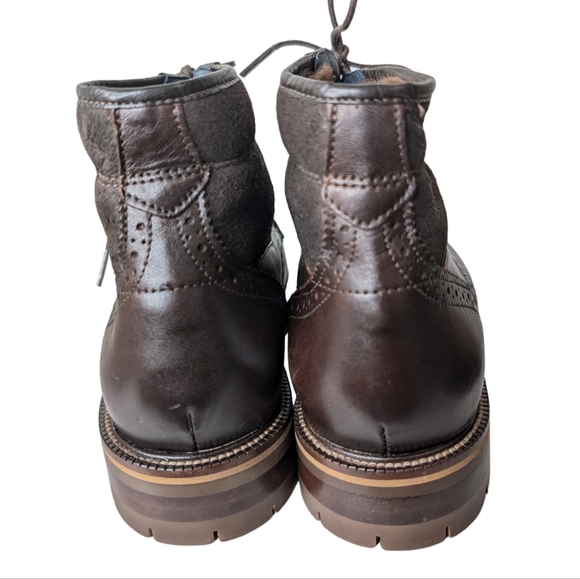 Johnston & Murphy XC Flex® Cody Plain Toe Shearling Brown Boot..9M - Picture 6 of 10